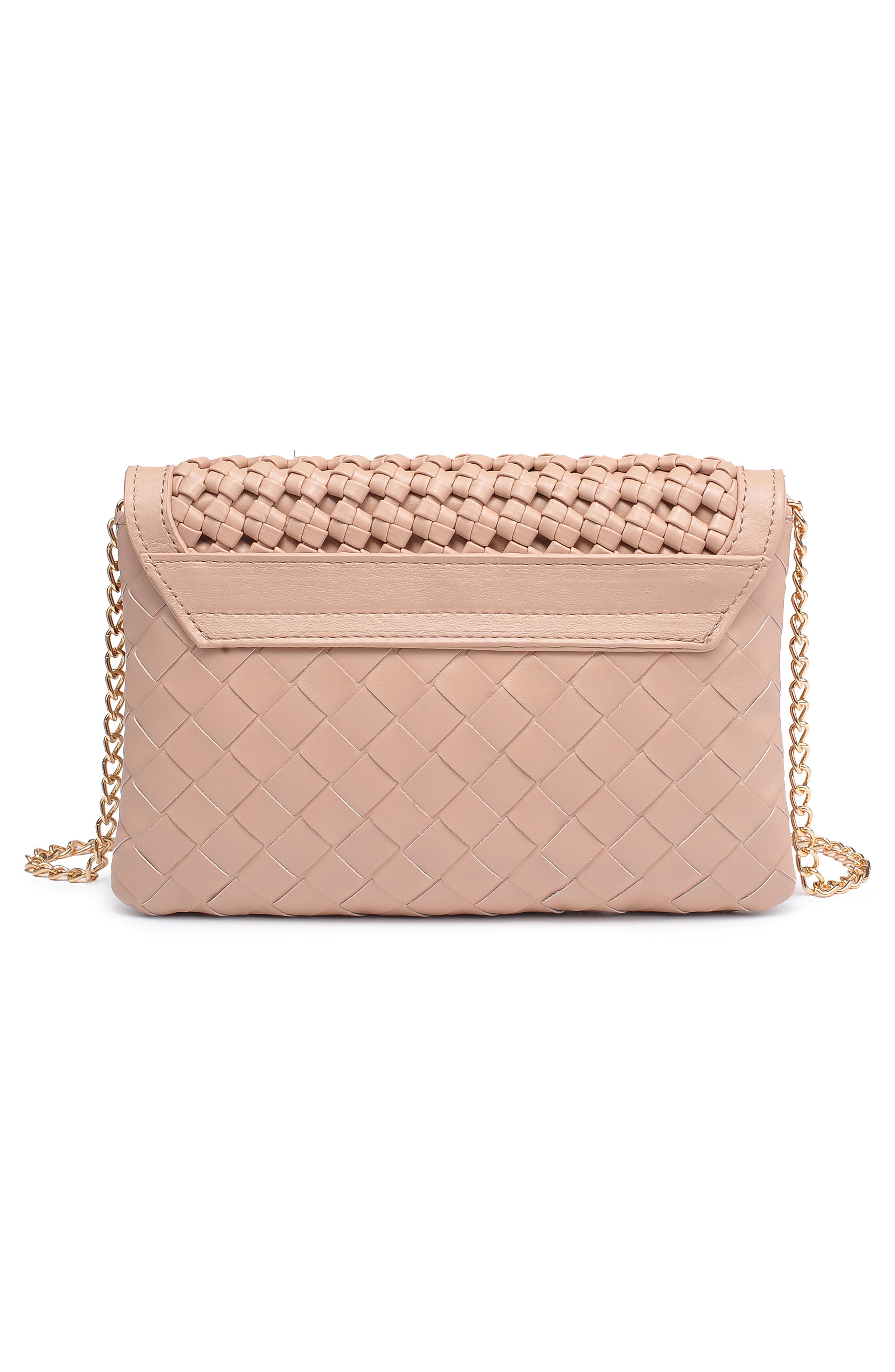 URBAN EXPRESSIONS HANDBAGS Woven Flap Crossbody Bag, Alternate, color, 