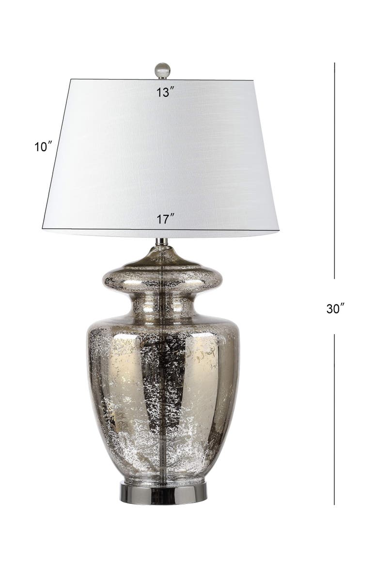 Hughes 31" Glass LED Table Lamp, Mercury Glass, Alternate, color, Mercury Silver/Ivory