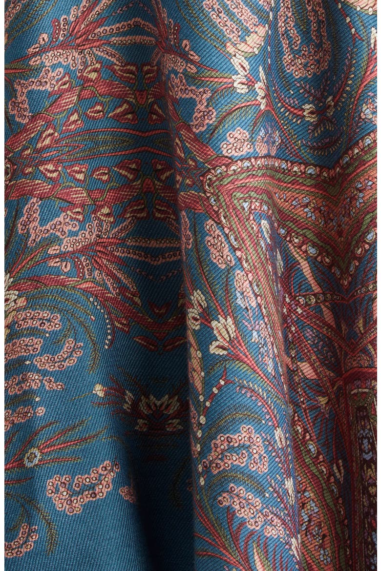 Paisley Print Cape, Alternate, color, X0883 PRINT ON BLUE BASE