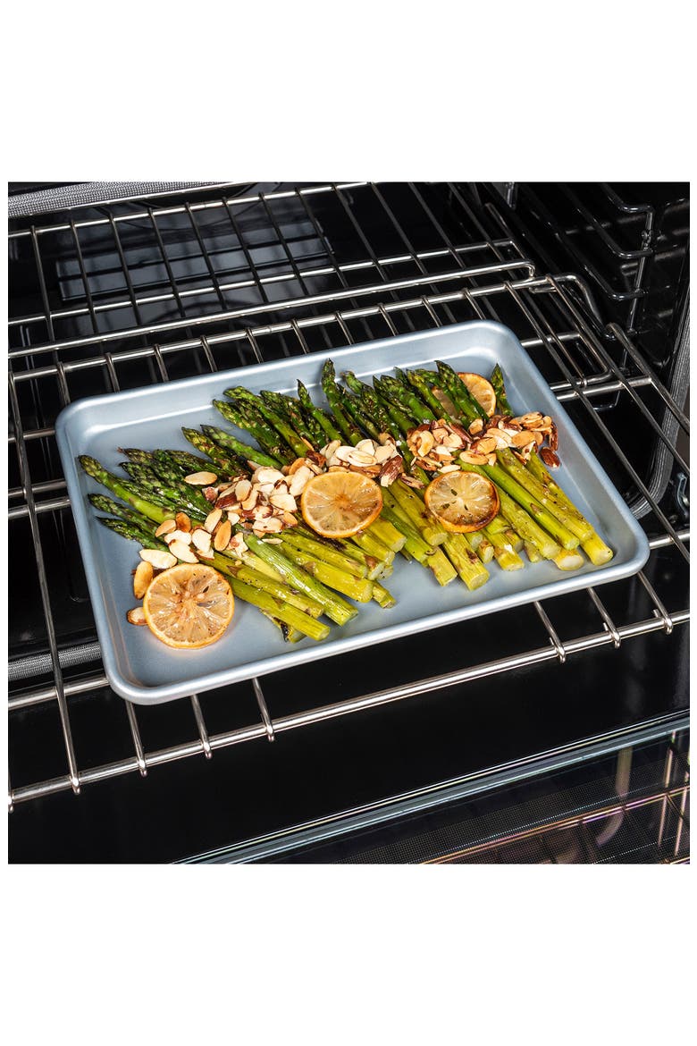 Small Aluminized Nonstick Baking Sheet, Alternate, color, STEEL