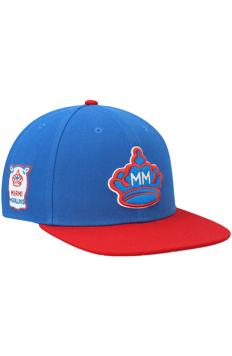 '47 Men's '47 Blue Miami Marlins 2021 City Connect Captain Snapback Hat, Main, color, Blue