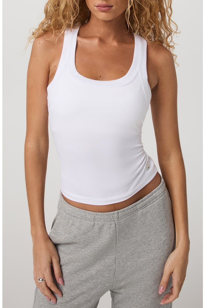 Energy Racerback Tank, Main, color, WHITE