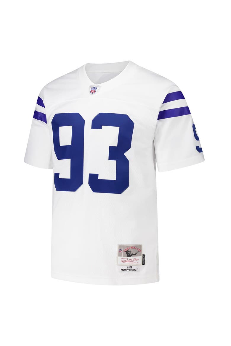 Men's Mitchell & Ness Dwight Freeney White Indianapolis Colts 2006 Legacy Replica Jersey, Alternate, color, White