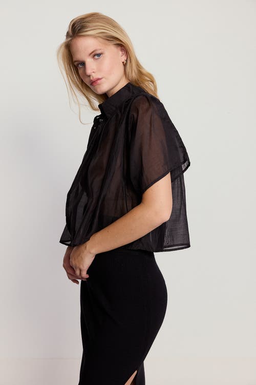 The Shirt By Rochelle Behrens The Hayden Shirt In Black
