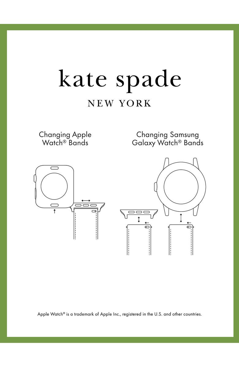 Kate Spade New York silicone 20mm Apple Watch<sup>®</sup> watchband, Alternate, color,