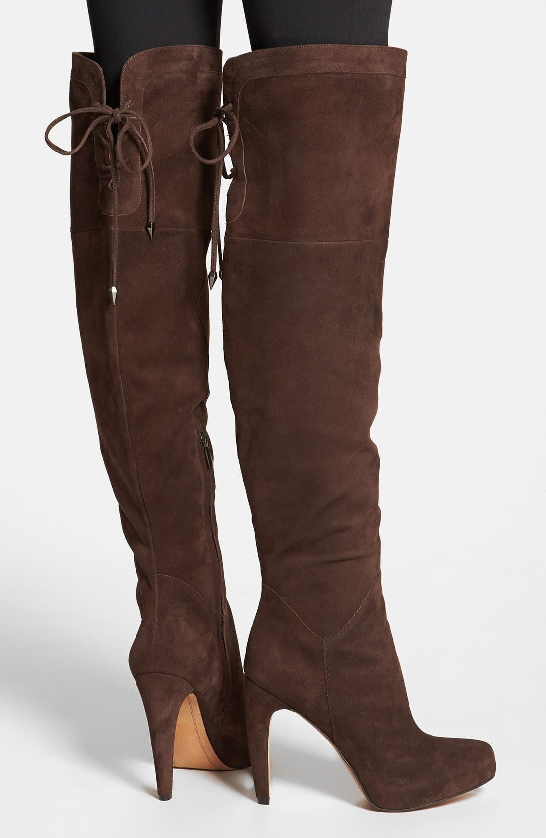 'Kayla' Over the Knee Boot, Alternate, color, ESPRESSO BEAN  SUEDE