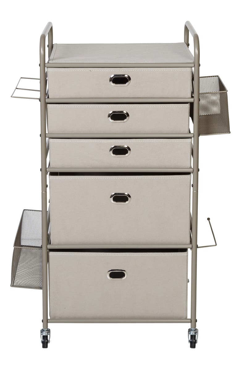 HONEY-CAN-DO Gift Wrap Storage Cart, Main, color, 