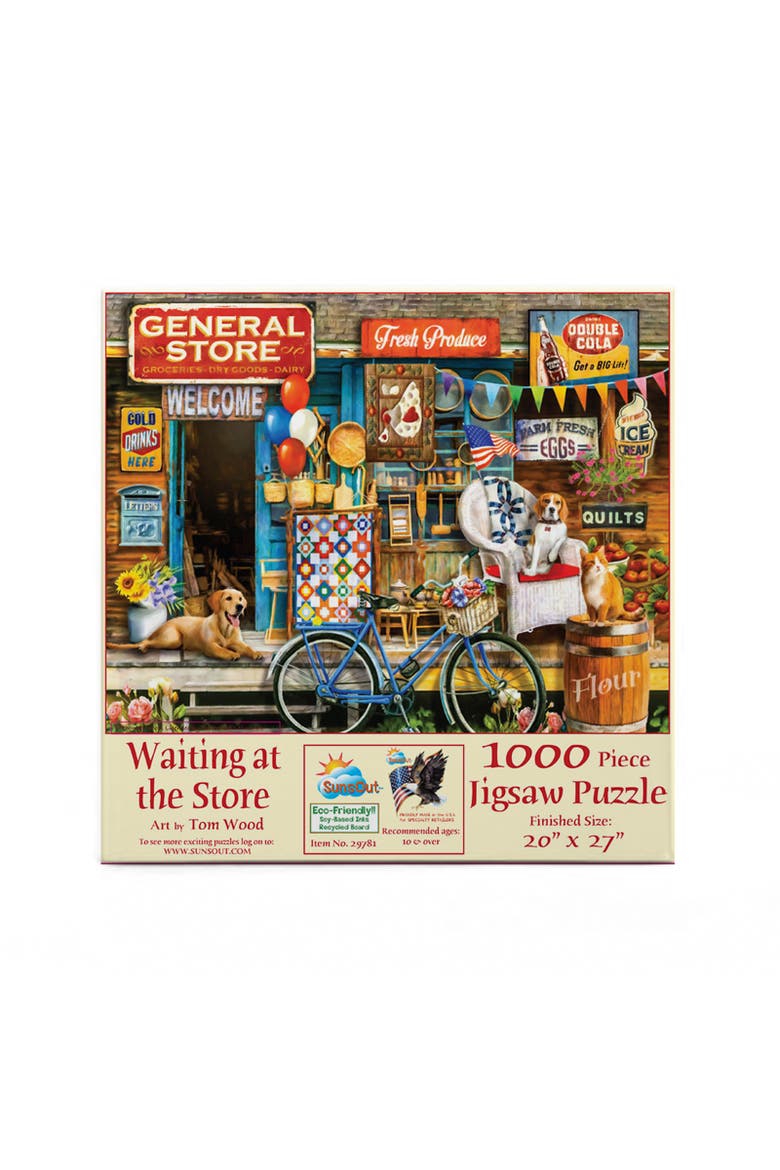 Waiting at the Store 1000 piece Jigsaw Puzzle for Adults, Alternate, color, Multicolor