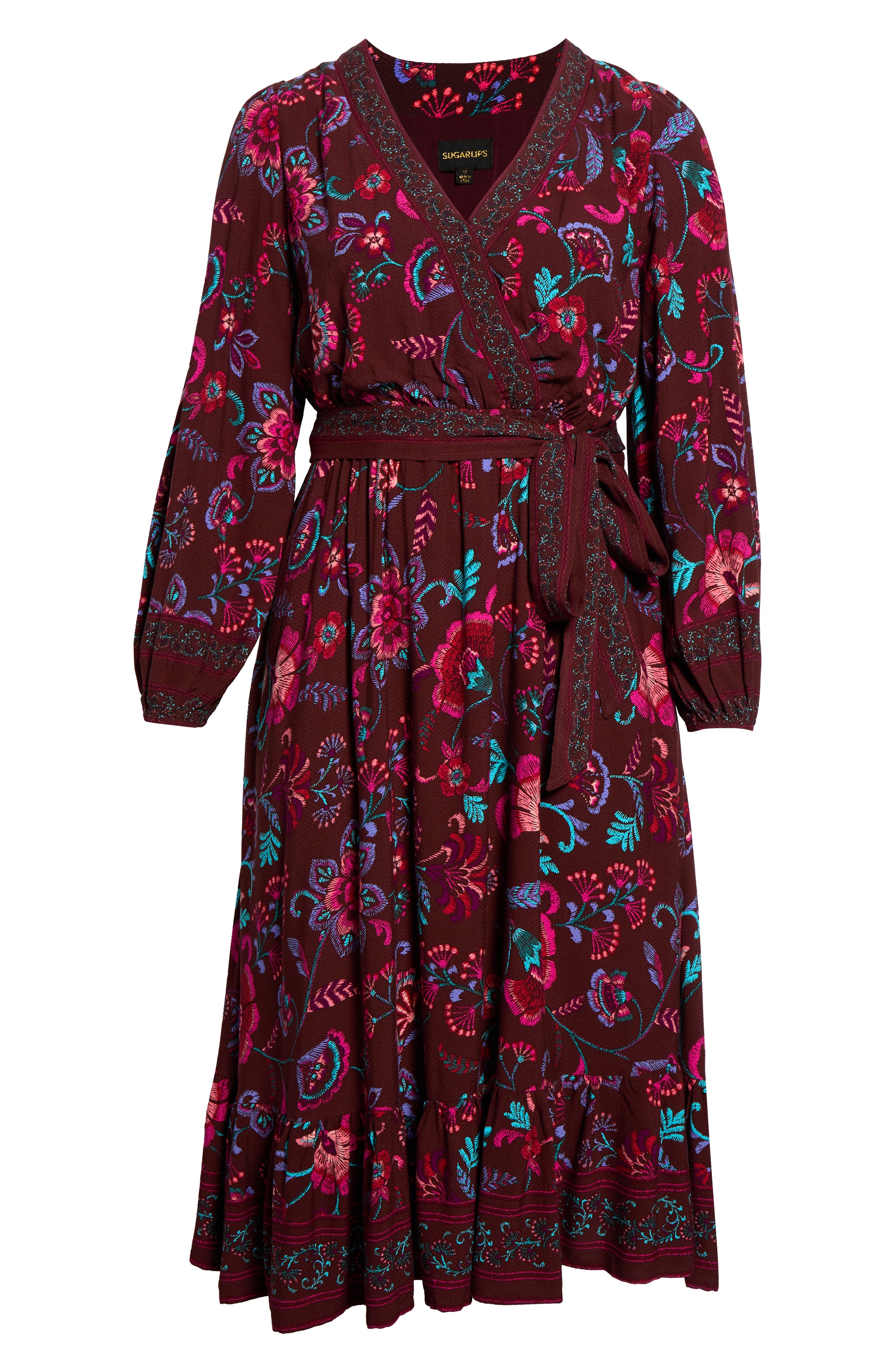 selected BURGUNDY-MULTI