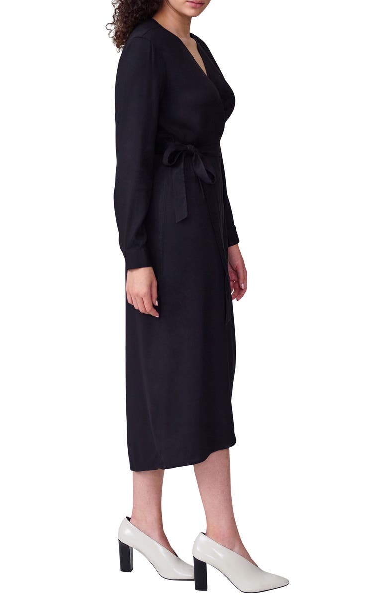 Universal Standard Rivers Long Sleeve Wrap Dress, Alternate, color, 