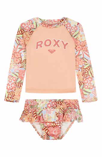 Roxy Rashguard Top & Bikini Bottoms Set