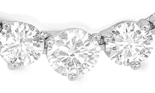 Melinda Maria Not Your Basic Graduated Cubic Zirconia Necklace In Silverhite