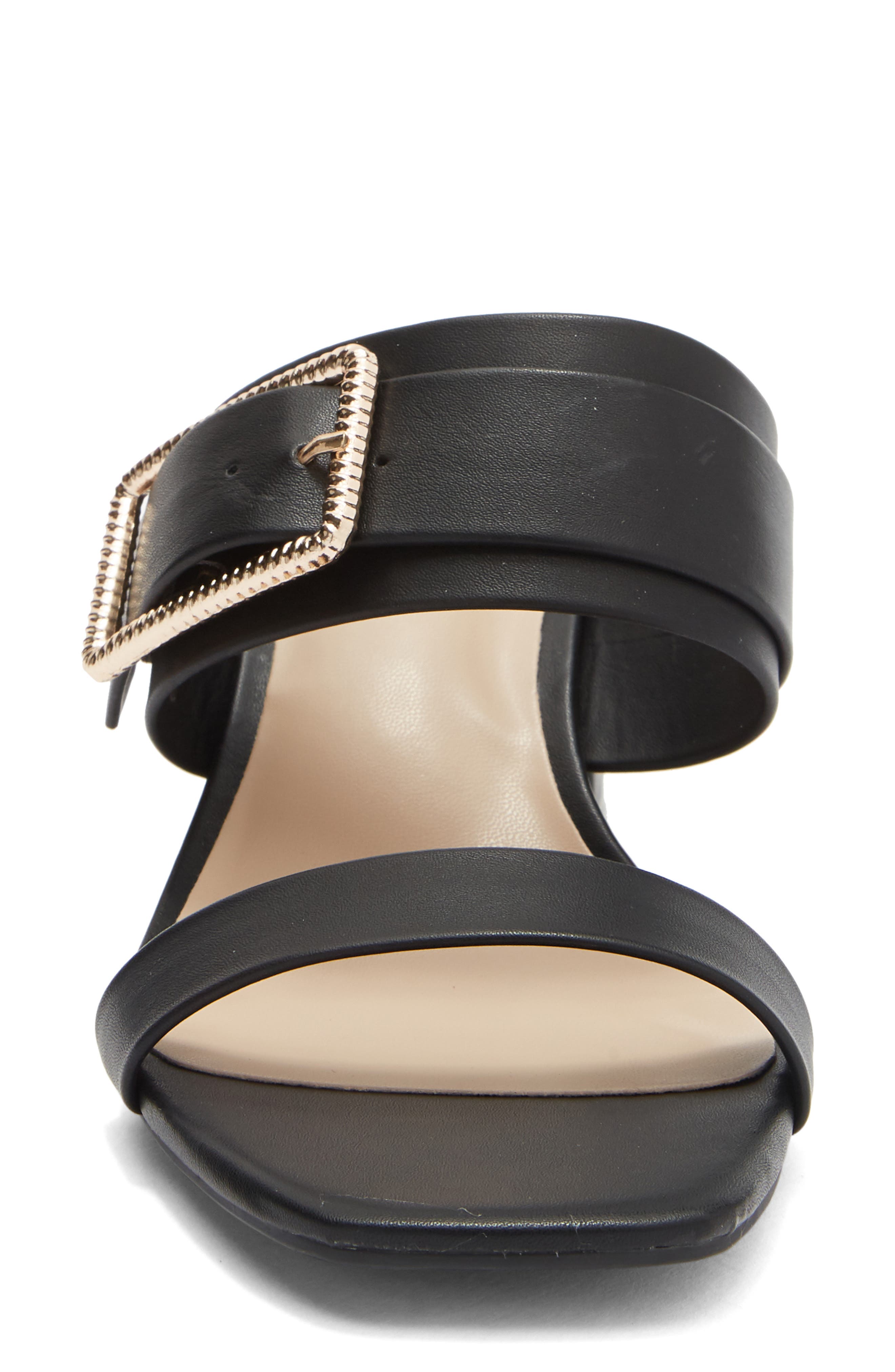 RACHEL Rachel Roy Ravello Block Heel Slide Sandal, Alternate, color, Black