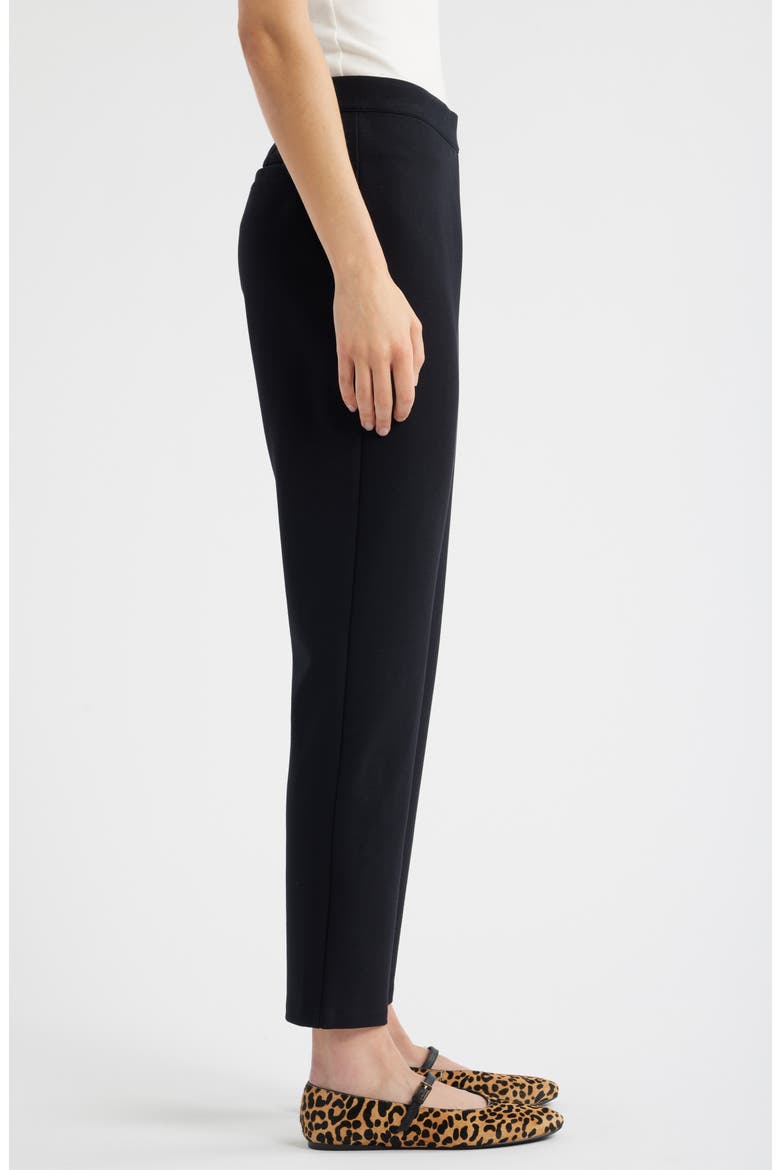 Pull-On Stretch Ponte Skinny Ankle Pants, Alternate, color, BLACK