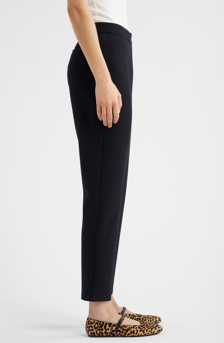 Caslon<sup>®</sup> Pull-On Stretch Ponte Skinny Ankle Pants, Alternate, color, Black