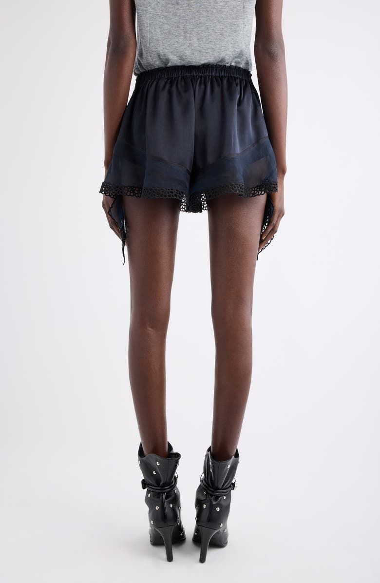 Isabel Marant Ildana Asymmetric Shorts, Alternate, color, Black