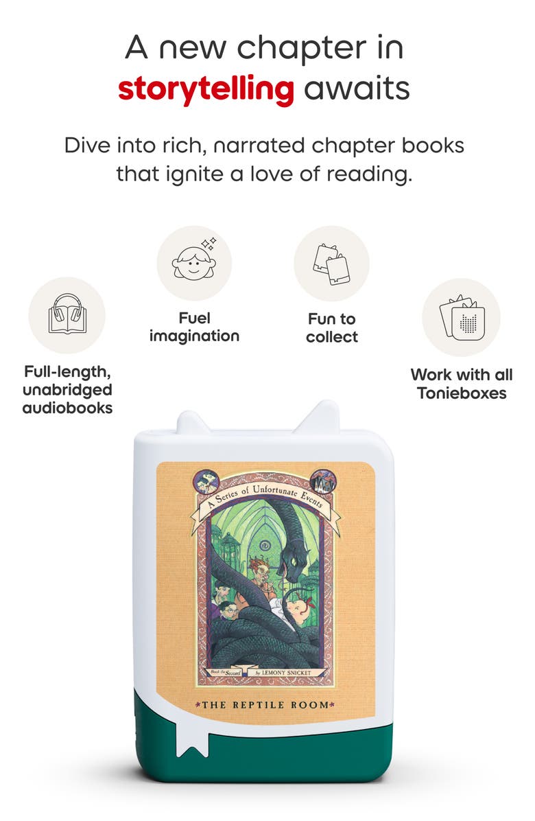 tonies Series of Unfortunate Events Set of 4 Audiobook Bundle, Alternate, color, Multi