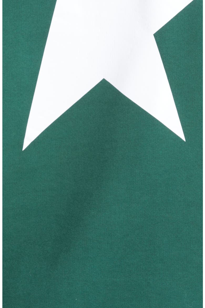 Men's Star Cotton Graphic Hoodie, Alternate, color, BRIGHT GREEN/ WHITE