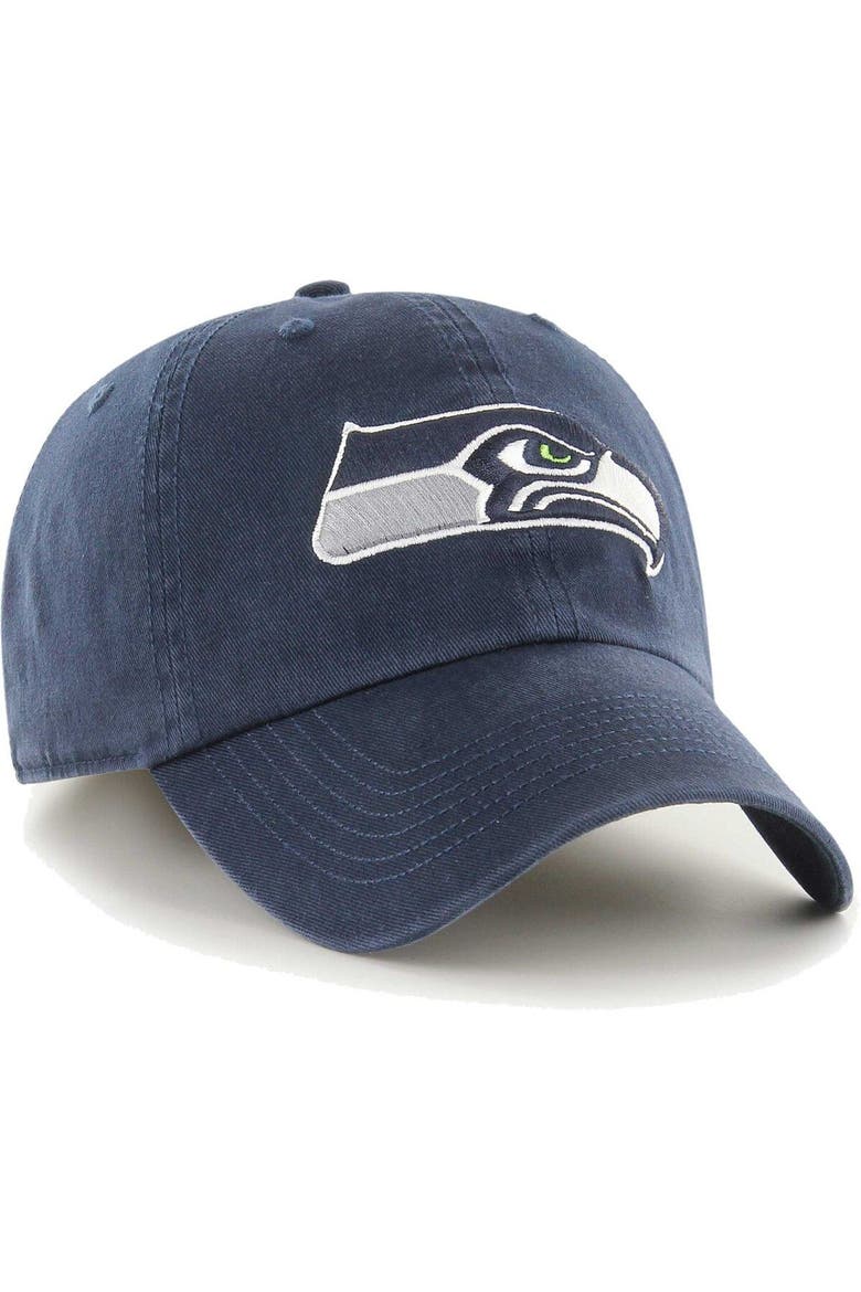 Men's '47 Navy Seattle Seahawks Franchise Logo Fitted Hat, Main, color, Navy