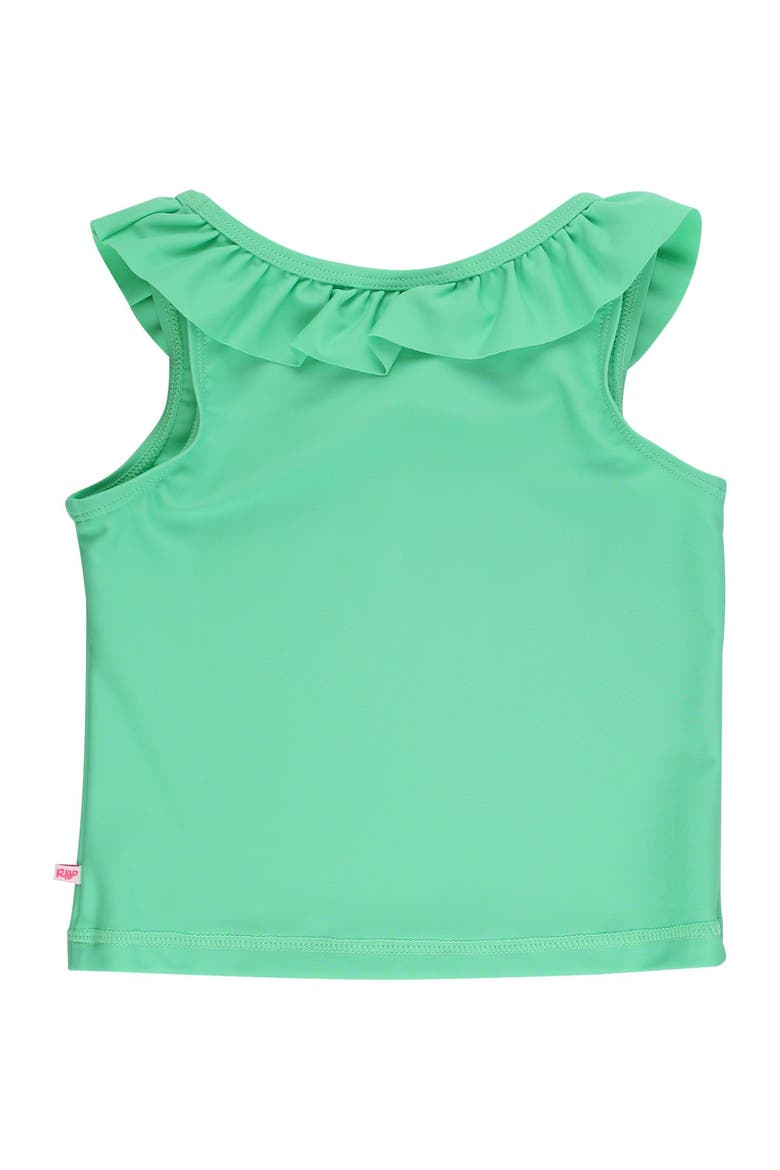 Girls Active Ruffle Tank Top, Alternate, color, Spring Green
