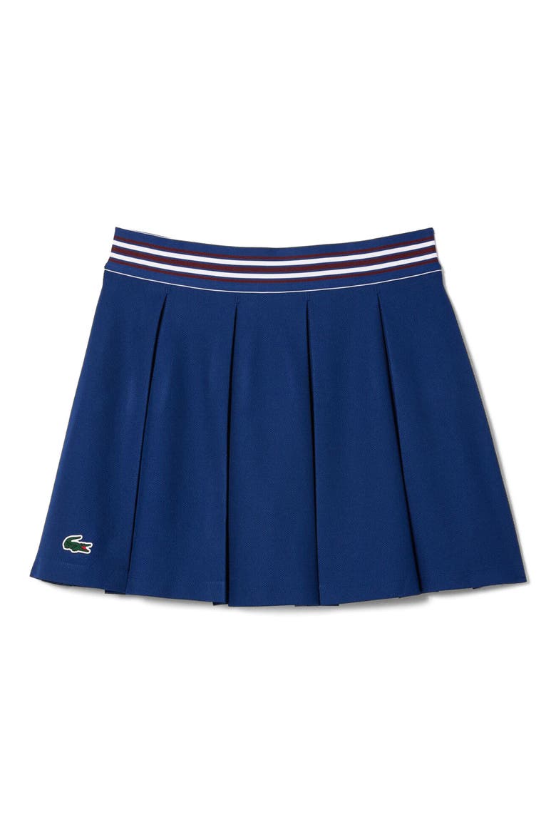 Performance Pleated Piqué Tennis Skort, Alternate, color, F9F METHYLENE