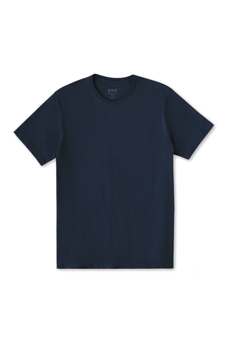 Organic Cotton Men's Softspun Essential Crewneck Tee, Alternate, color, Navy