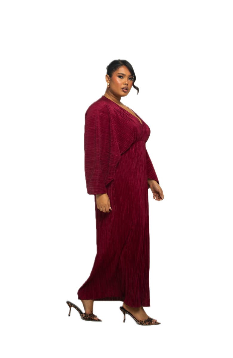 FASHION-SZN CURVE Long Sleeved Statement Maxi Dress, Alternate, color, 