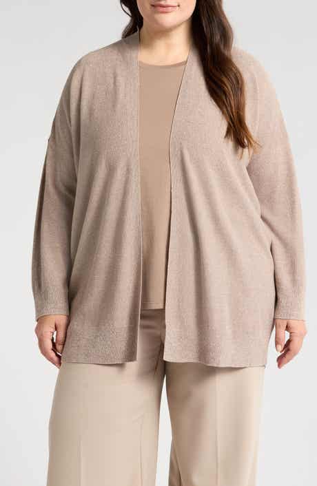 Eileen Fisher Organic Linen & Cotton Cardigan