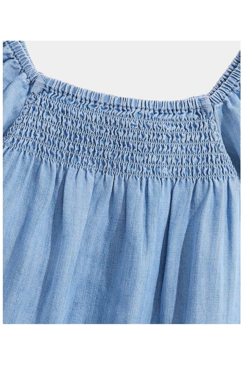 Kids' Ashe Chambray Top, Alternate, color, LIGHT ACID WASH