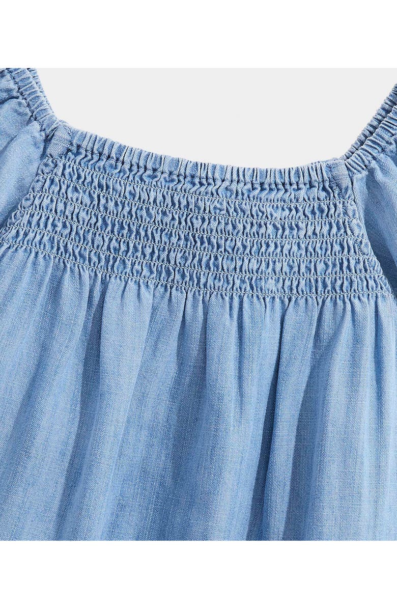 vineyard vines Kids' Ashe Chambray Top, Alternate, color, Light Acid Wash
