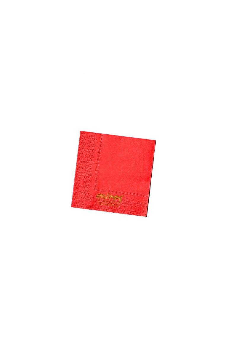 Tree Cocktail Napkins Set of 20, Alternate, color, Red