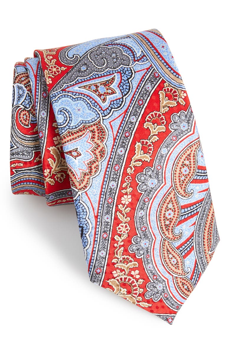 NORDSTROM MEN'S SHOP Paisley Silk Tie, Main, color,