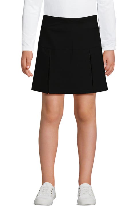 School Uniform Girls Performance Pleated Skort Above the Knee