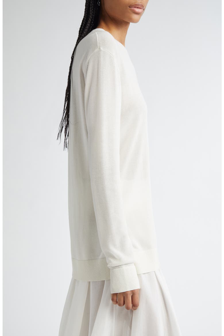 Long Sleeve Knit T-Shirt, Alternate, color, WHITE