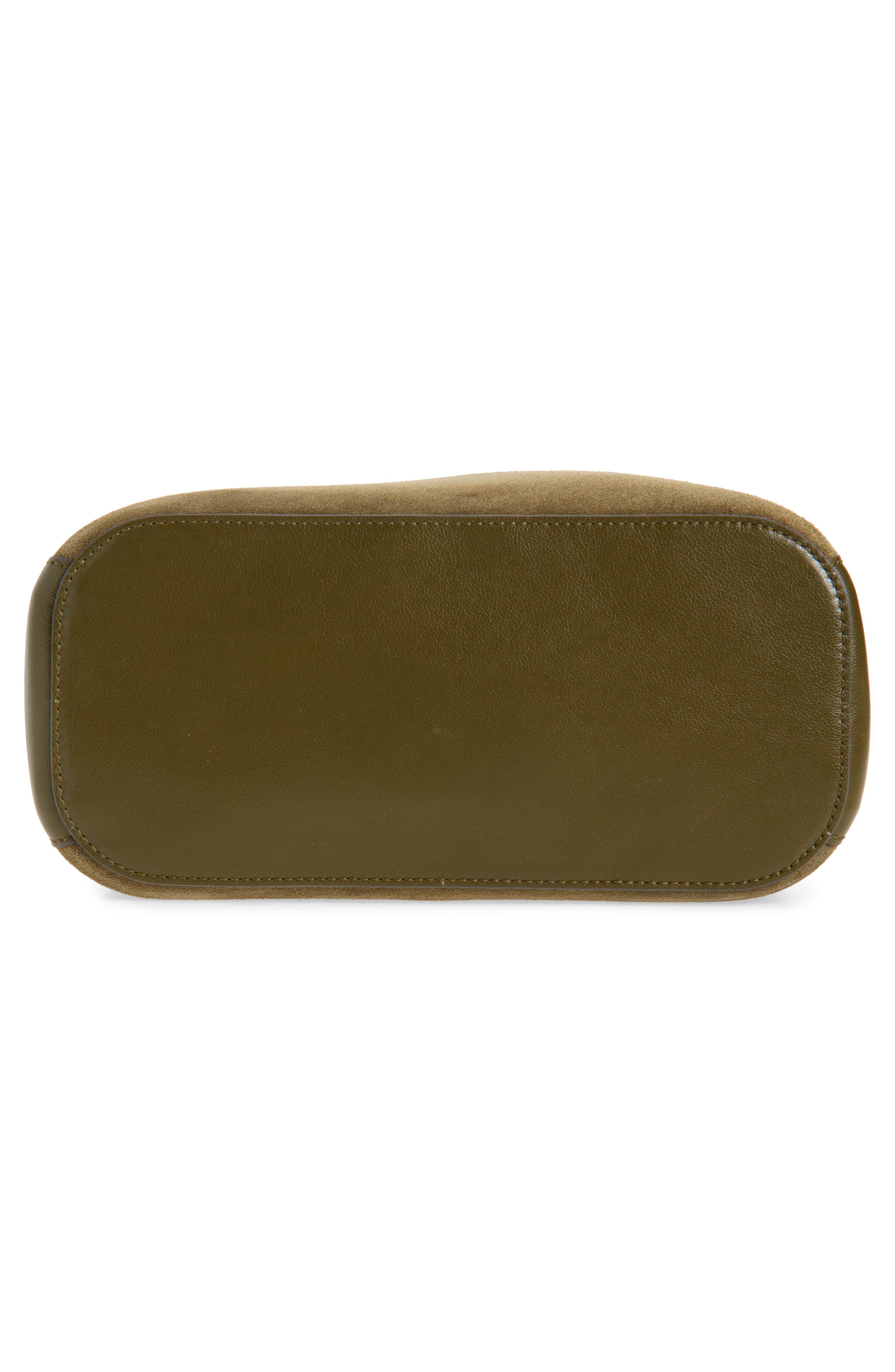 Anya Hindmarch Ringo Suede North/South Shoulder Bag, Alternate, color, Bonsai