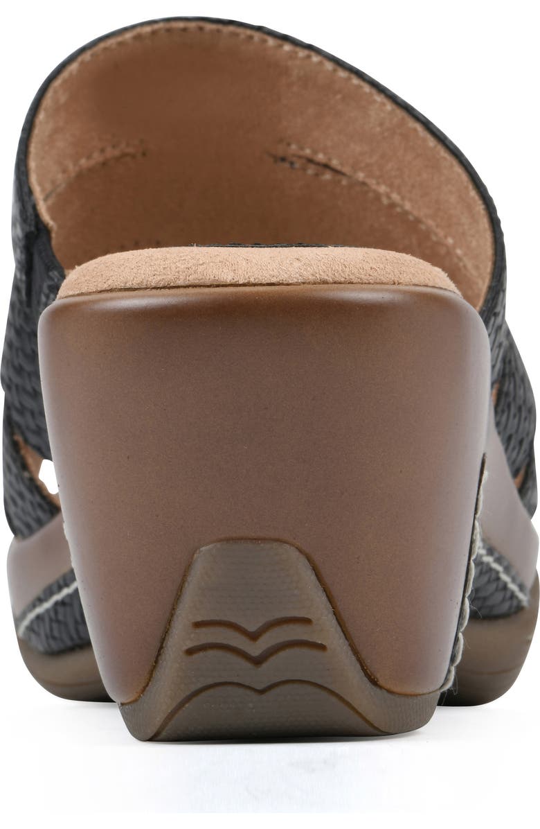 White Mountain Footwear Valora Wedge Sandal, Alternate, color, Black Metallic Woven