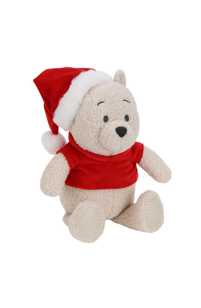 Lambs & Ivy Disney Winnie the Pooh Holiday Christmas Plush Stuffed Animal Toy, Alternate, color, Cream