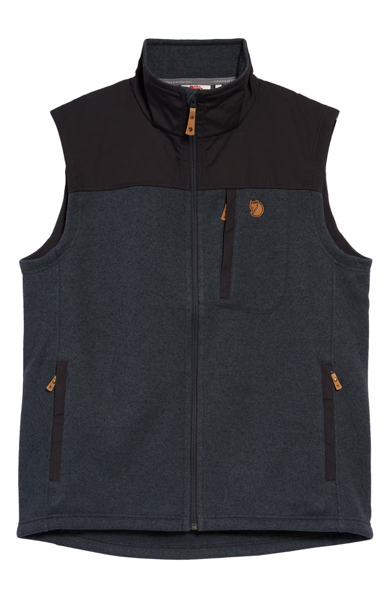Fjällräven Buck Fleece Zip Vest, Main, color, 