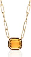 GOSHWARA Melange Emerald Cut Pendant Necklace