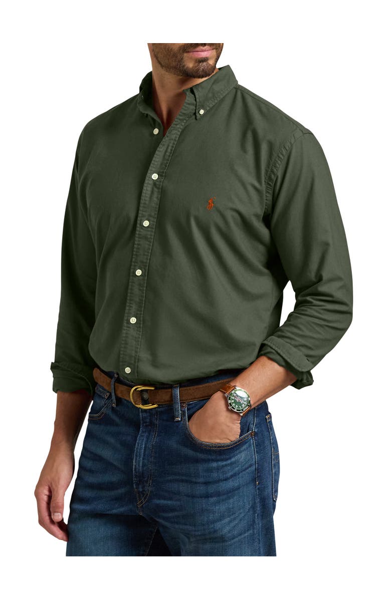 Polo Ralph Lauren Garment-Dyed Oxford Sport Shirt, Main, color,