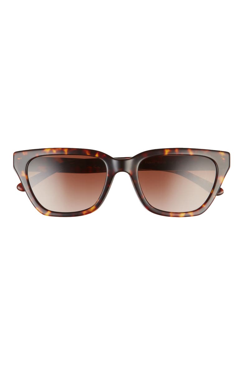 53mm Gradient Cat Eye Sunglasses, Main, color, DARK TORT/ BROWN GRADIENT
