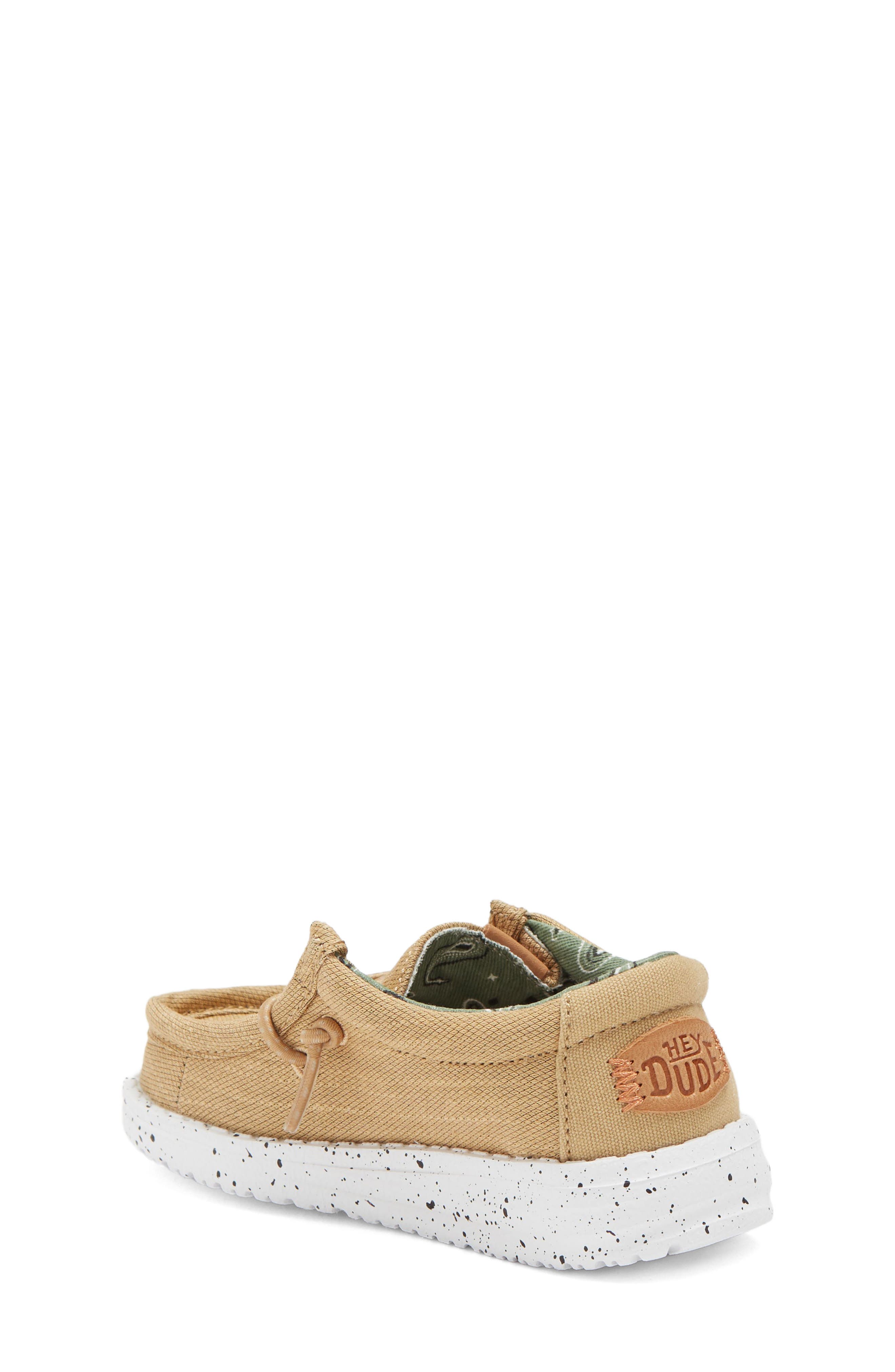 Hey Dude Kids' Wally Canvas Boat Shoe, Alternate, color, 