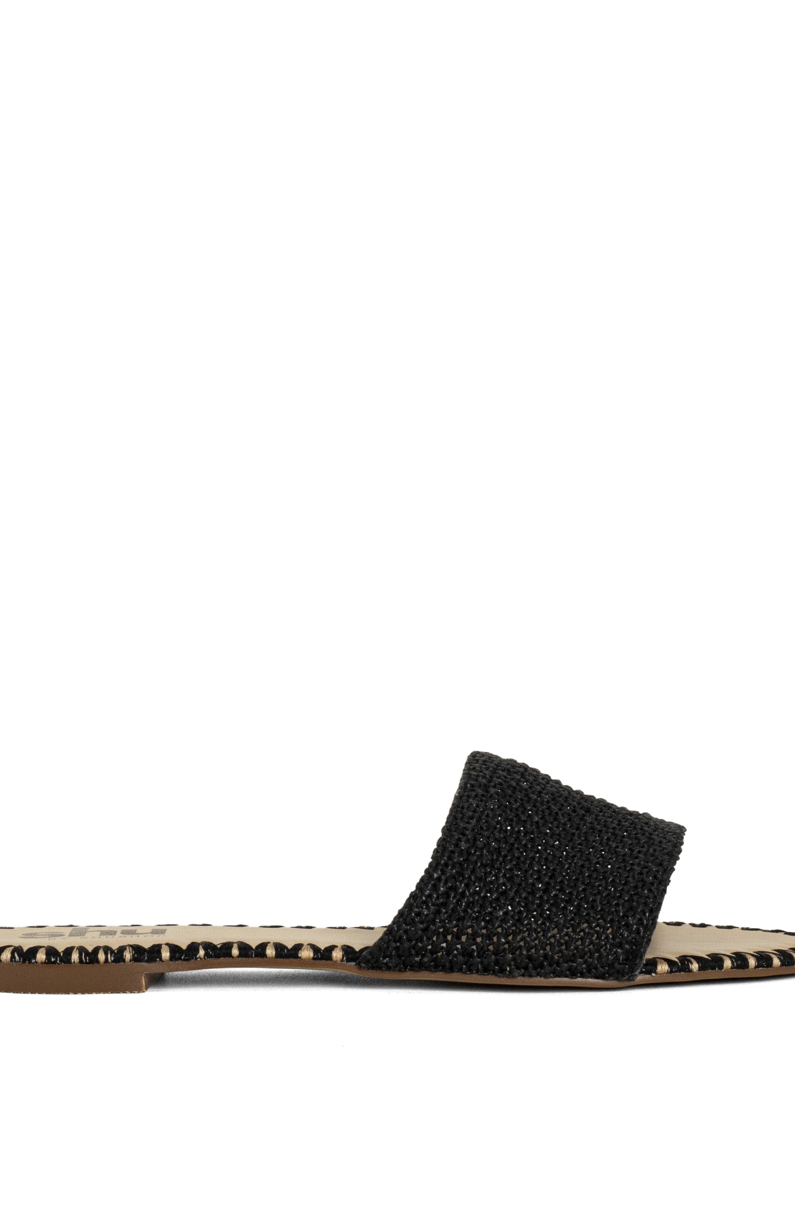 SHUSHOP Dixie Slide Sandal, Alternate, color, Black