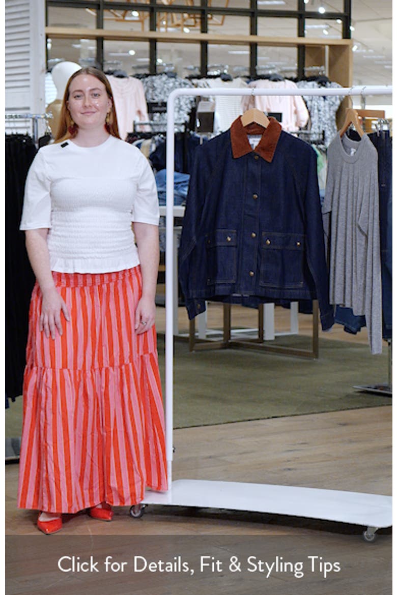 Corduroy Collar Denim Barn Jacket video
