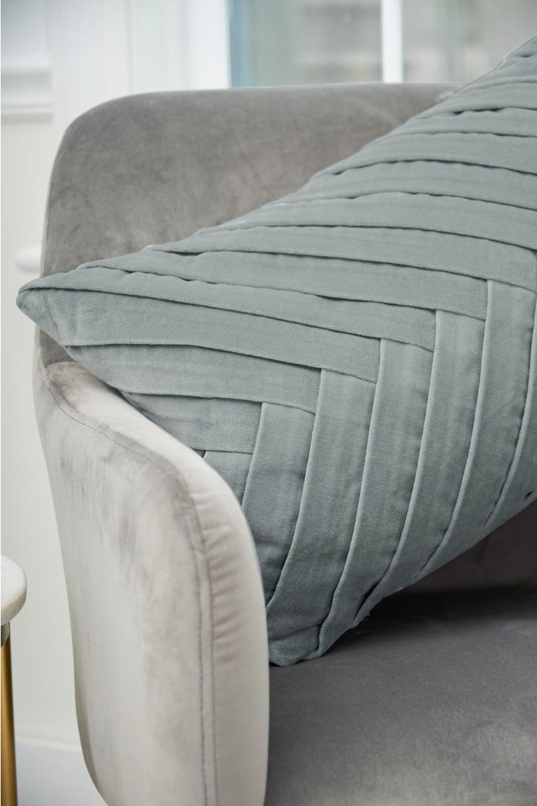 Carine Decorative Throw Pillow Collection, Alternate, color, Silver