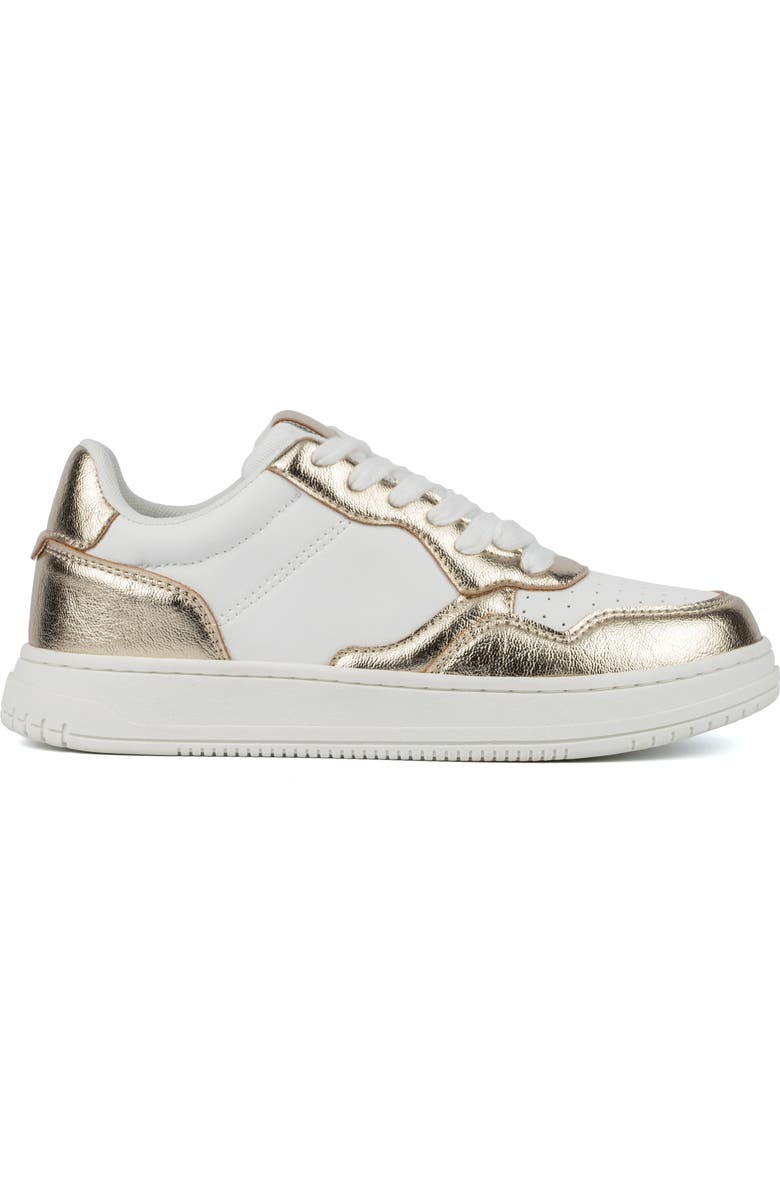OLIVIA MILLER Grace Metallic Sneaker, Alternate, color,