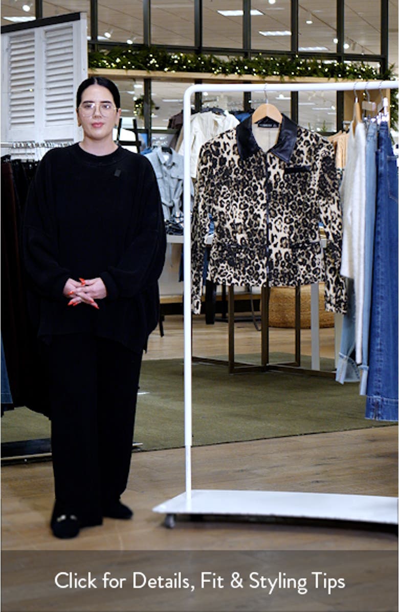 Soho Leopard Print Jacket, sales video thumbnail