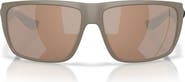 Costa Del Mar Fly Line 64mm Polarized Oversized Rectangular Lenses