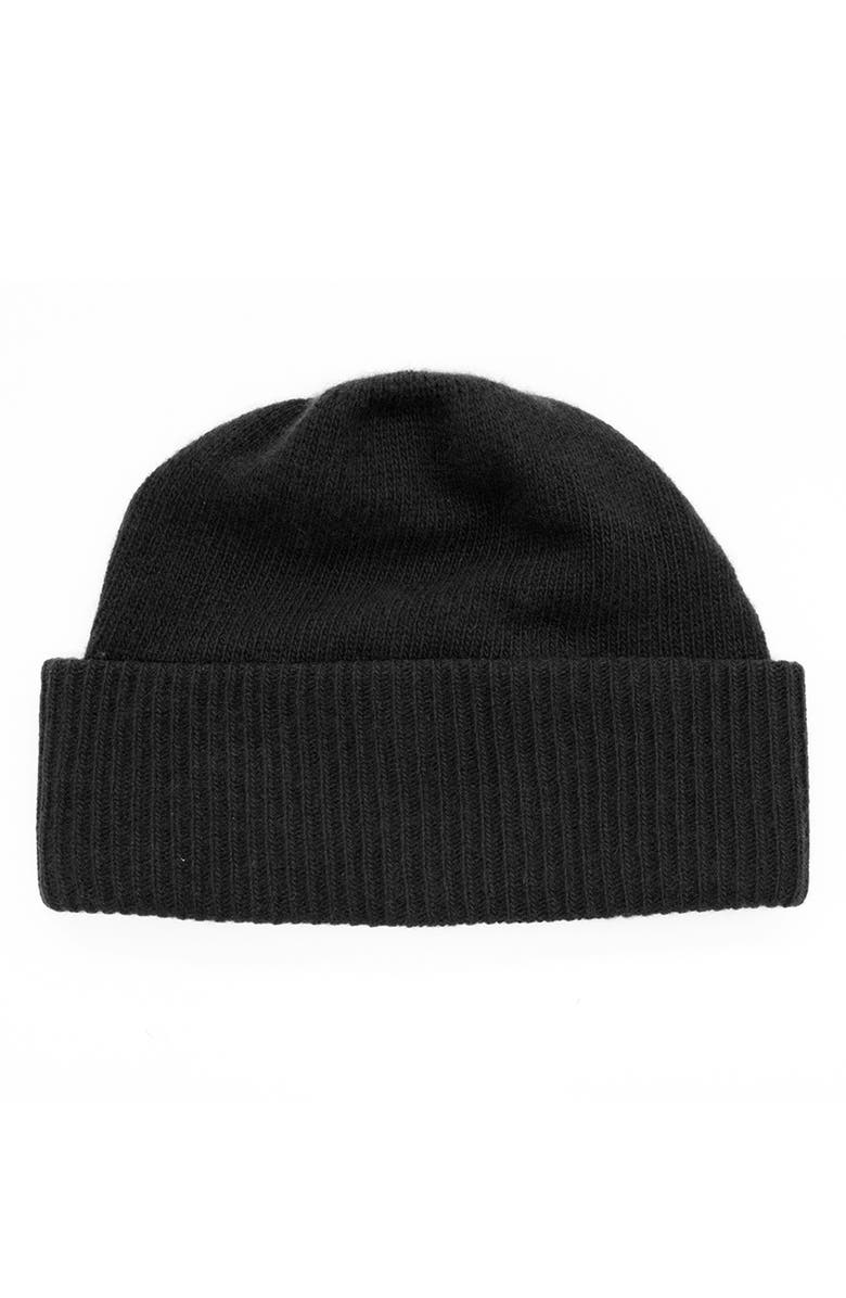 Portolano Cashmere Rib Hat, Main, color, Black