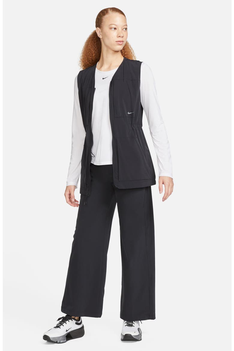 Bliss Dri-FIT Woven Wide Leg Pants, Alternate, color, BLACK/ CLEAR